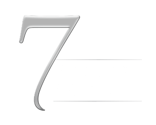 7 steps to wealth logo in white 2